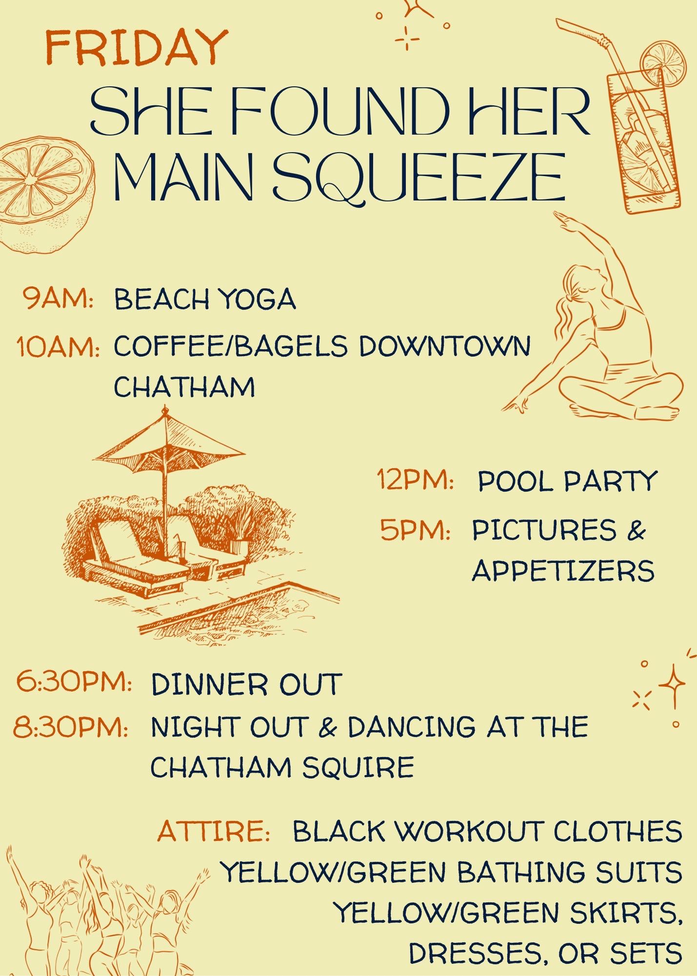 Bachelorette Itinerary Template — view 7