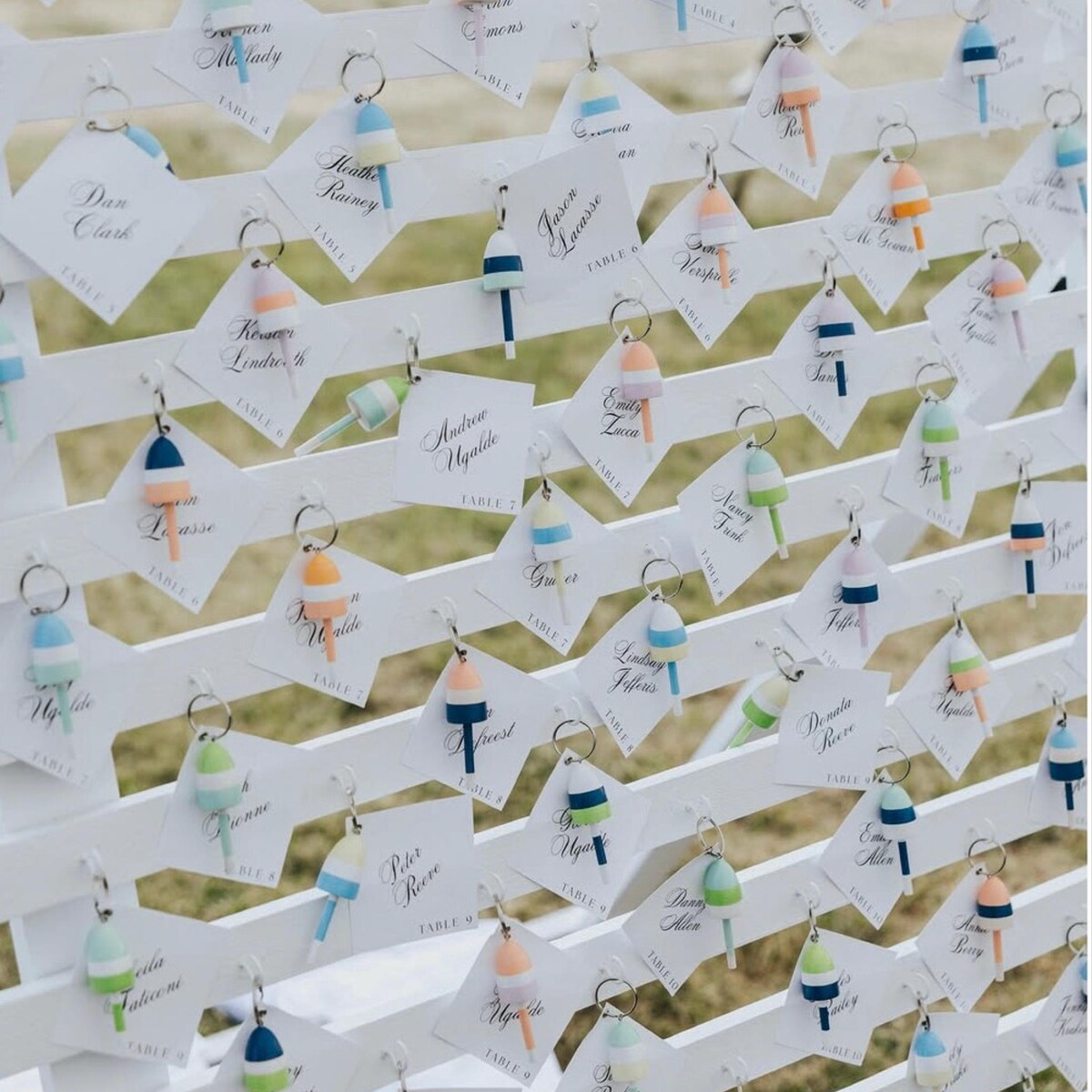 Buoy Keychain Seating Card — view 4