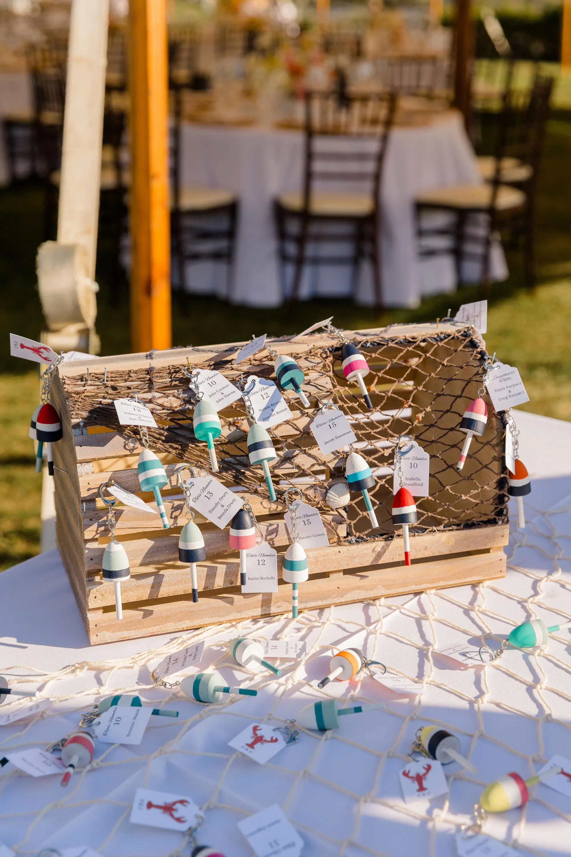 Buoy Keychain Seating Card — view 3