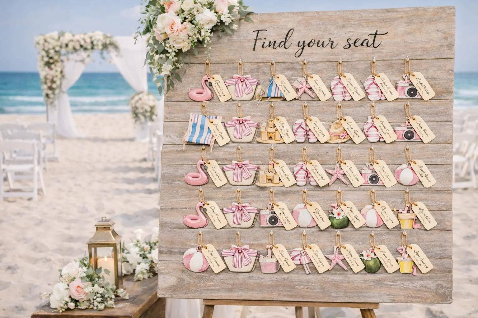 Coastal Keychain Seating Chart — view 5