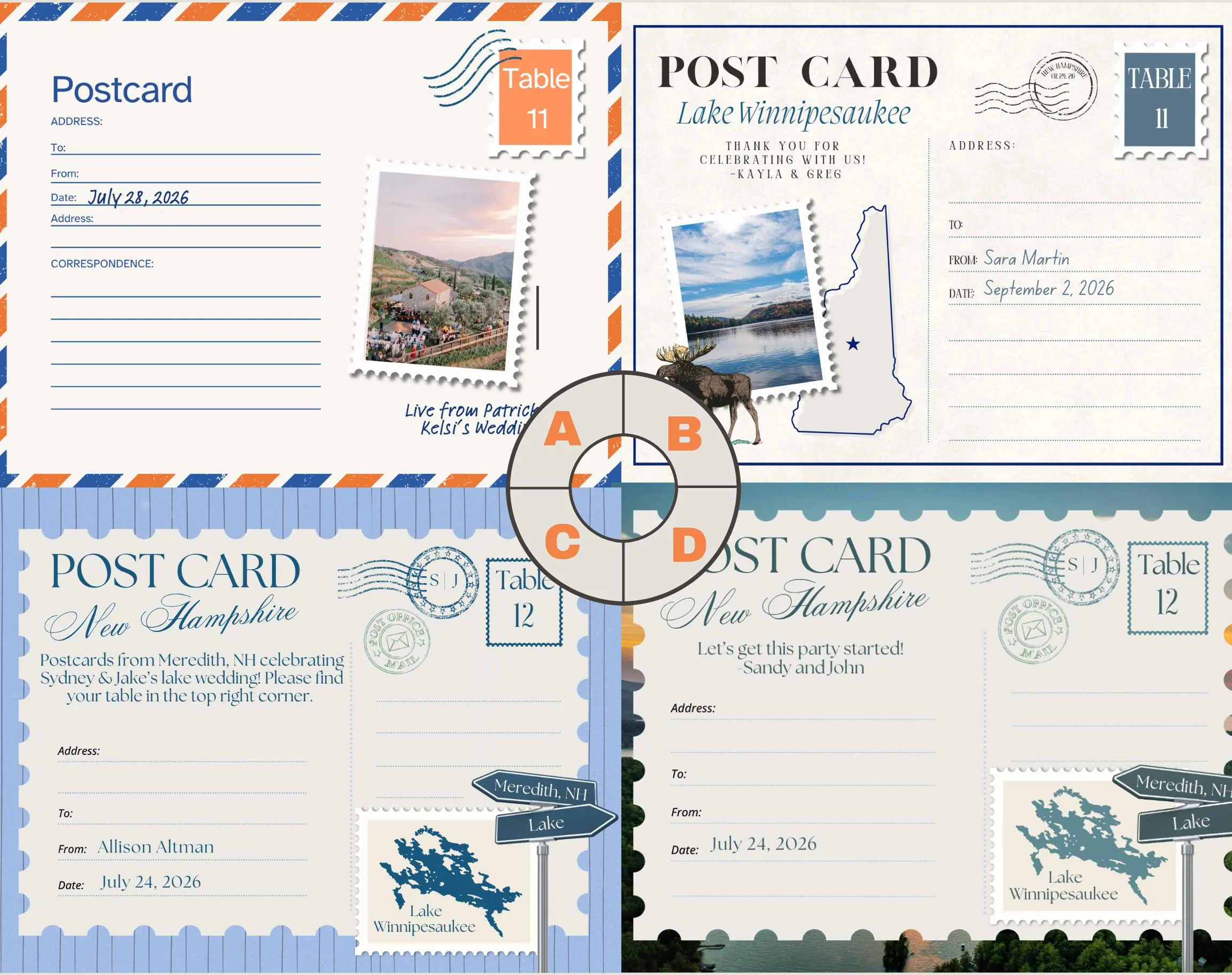 Postcard Seating Chart- 25 Pack — view 4