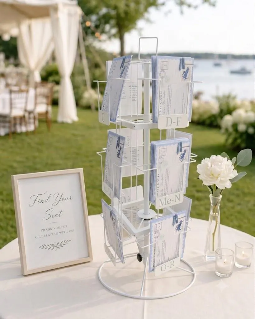 Postcard Seating Chart- 25 Pack — handcrafted Seating Charts for coastal & beach weddings by Shoreline Bride, Boston MA