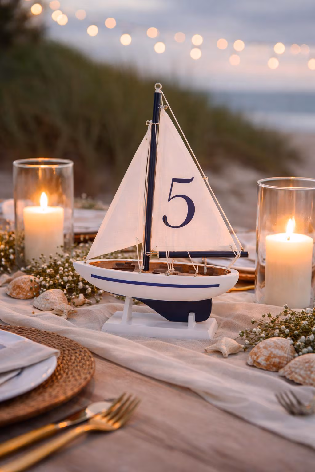 Cape Cod Sailboat Centerpiece — view 2