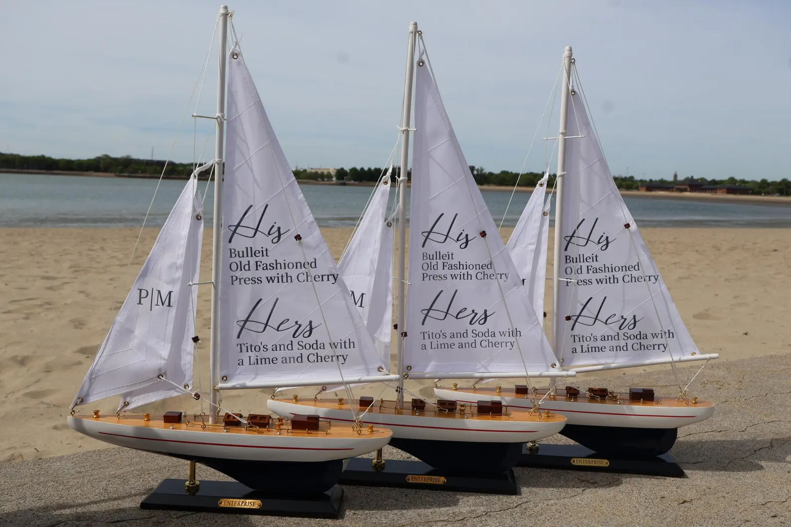 Sailboat Wedding Sign — view 2