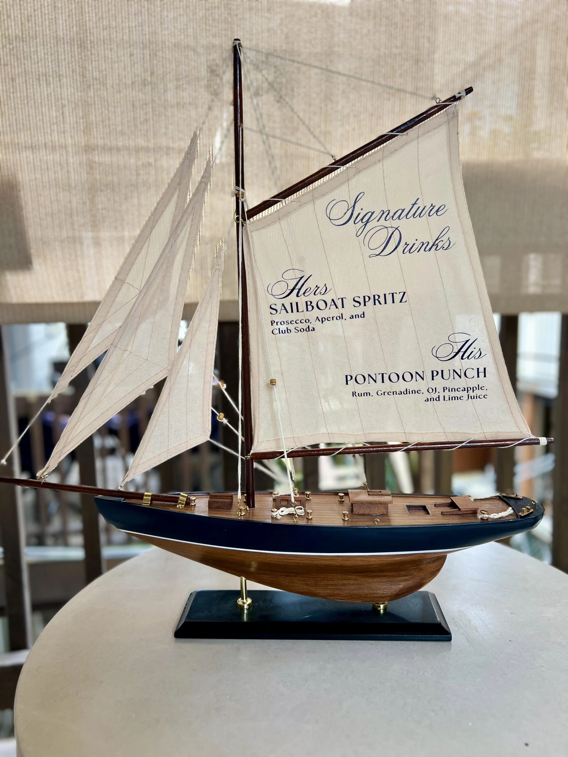 Sailboat Wedding Sign 20" — view 2