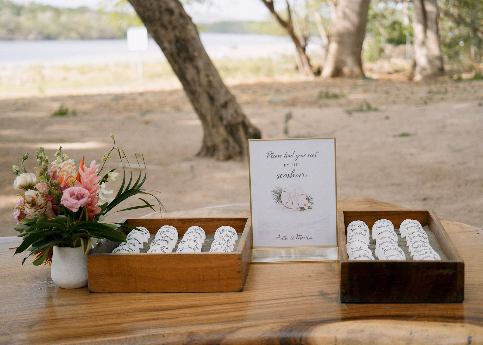 Sand Dollar Seashell Seating Chart — view 2