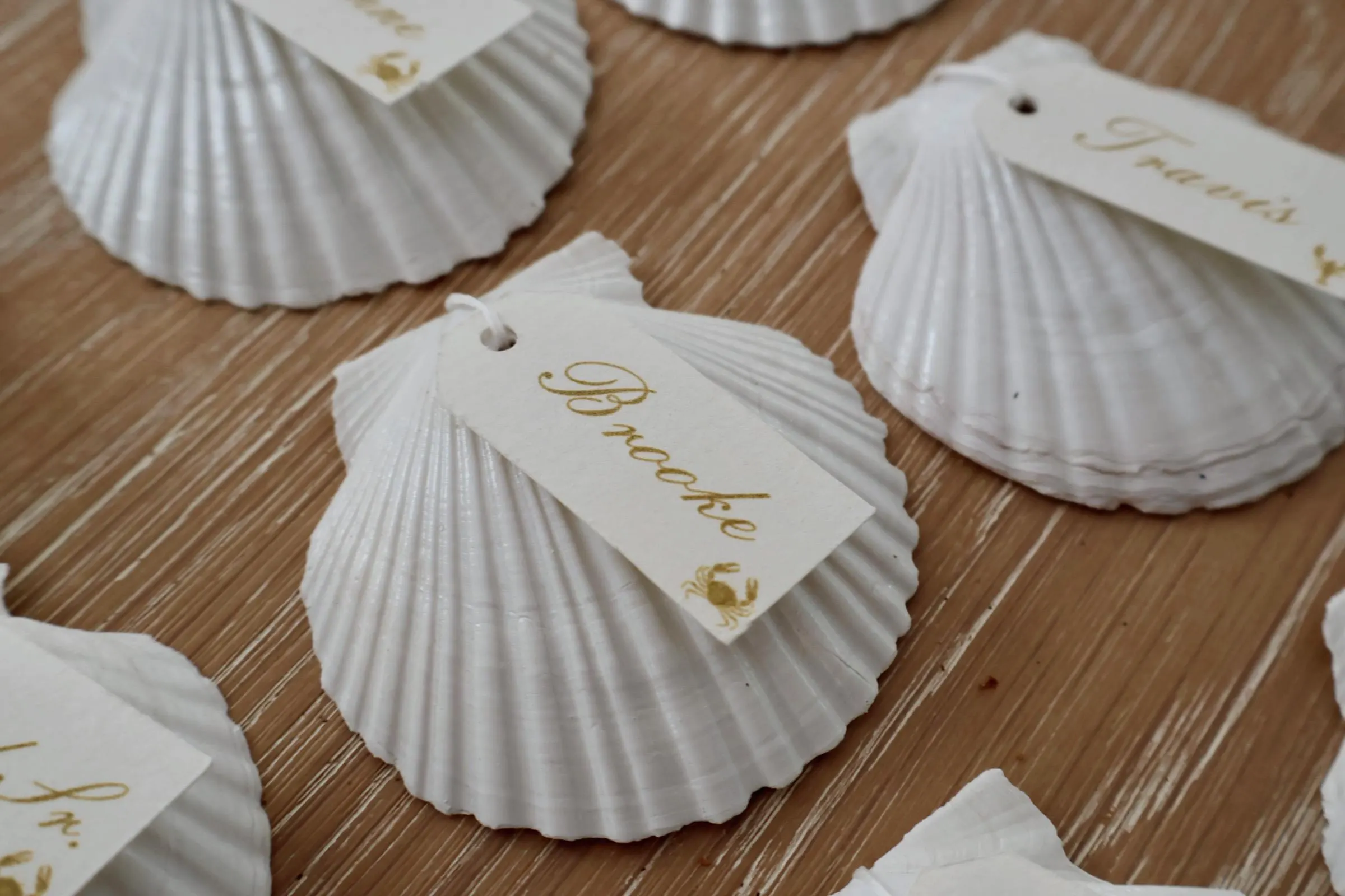 Scallop Seashell Seating Chart — view 3