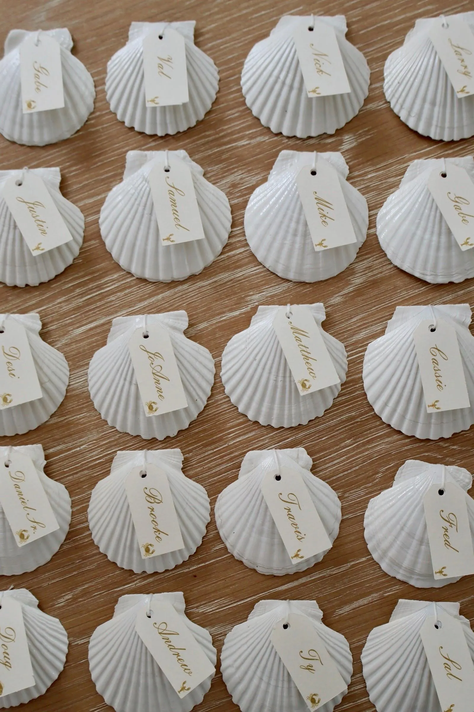 Scallop Seashell Seating Chart — view 6