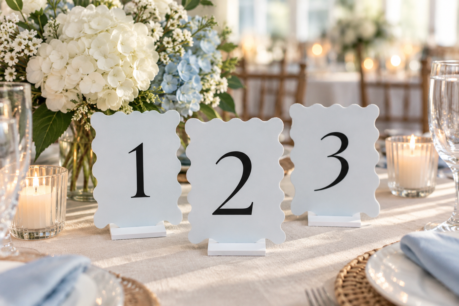 Scalloped Table Numbers — view 3