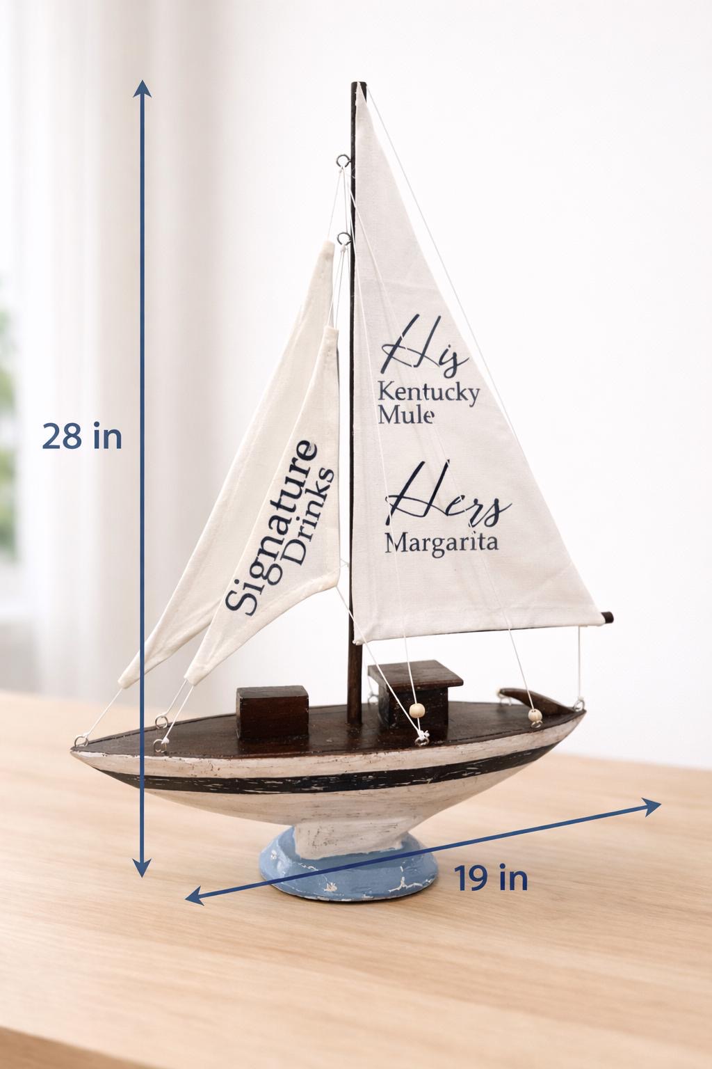 Coastal Signature Drinks Sign — Signature Drinks Signs by Shoreline Bride