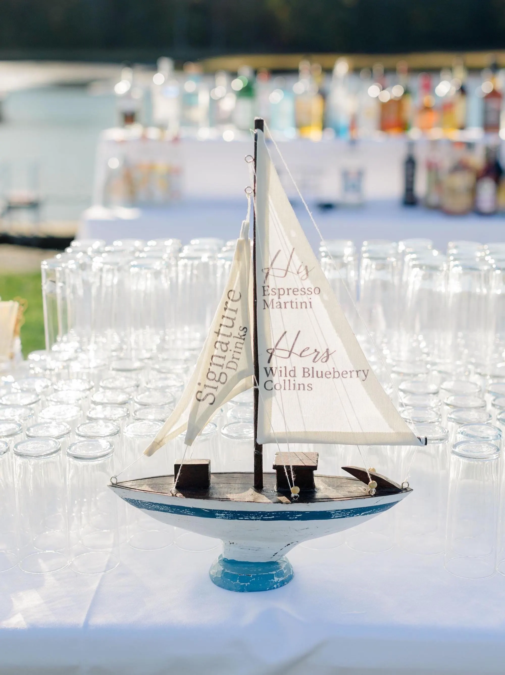 Coastal Signature Drinks Sign — Signature Drinks Signs by Shoreline Bride